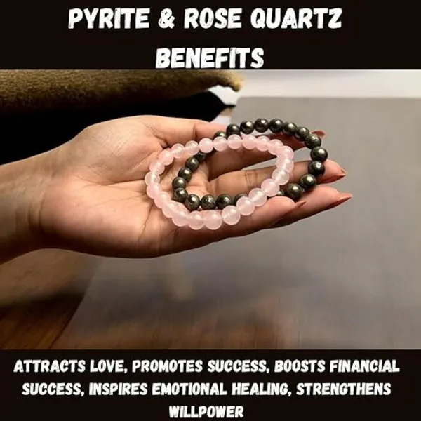 Multiagate_Pyrite,_Stone,_Rose_Quartz_Beads,_Crystal_Bracelet_()