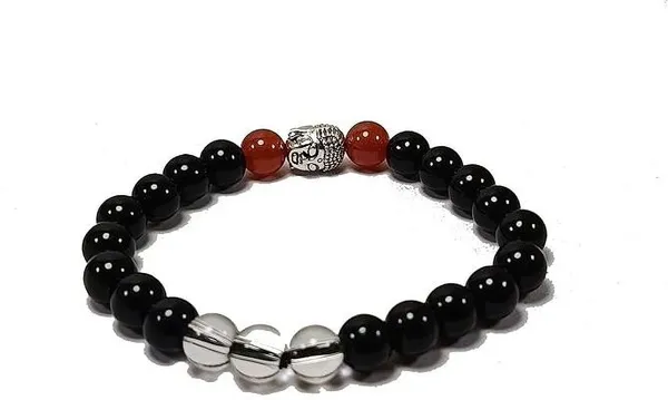 Multiagate_Stone,_Clear_Quartz,_Black_Obsidian_Beads,_Crystal_Charm_Bracelet_()