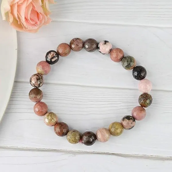 Multiagate_Stone_Beads,_Crystal_Bracelet_()
