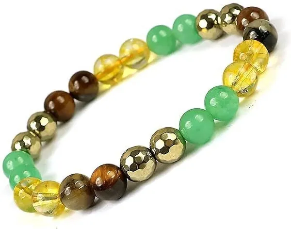 Multiagate_Stone,_Citrine_+_Golden,_Tiger's_Eye,_Green_Jade_Crystal_Bracelet_()