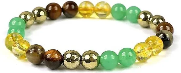 Multiagate_Stone,_Citrine_+_Golden,_Tiger's_Eye,_Green_Jade_Crystal_Bracelet_()