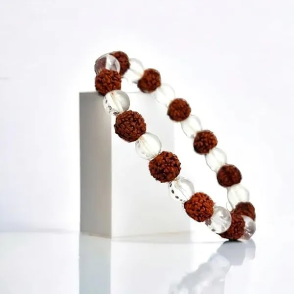 Multiagate_Stone,_Rudraksha,_Clear_Quartz_Crystal_Bracelet_()