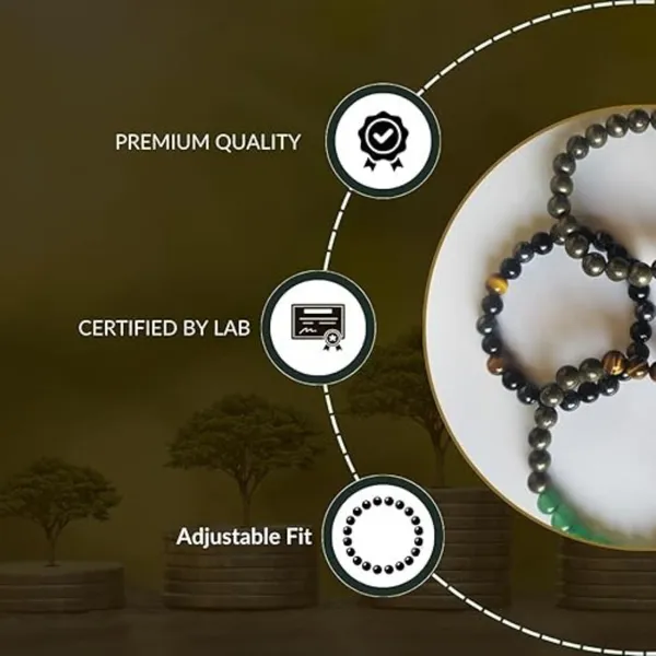 Multiagate_Pyrite,_Stone,_Green_Aventurine,_Tiger's_Eye,_Citrine,_Black_Obsidian_Beads,_Crystal_Charm_Bracelet_()