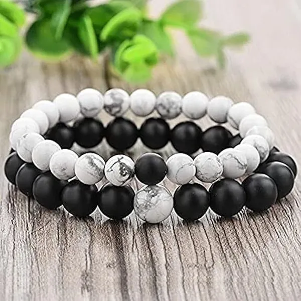 Multiagate_Stone,_Howlite_Beads,_Crystal_Bracelet_()