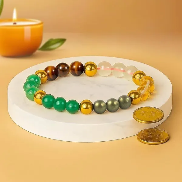 Multiagate_Pyrite,_Green_Aventurine,_Citrine_+_Golden,_Tiger's_Eye,_Citrine,_7_Chakra,_Clear_Quartz_Beads,_Agate,_Crystal_Bracelet_()
