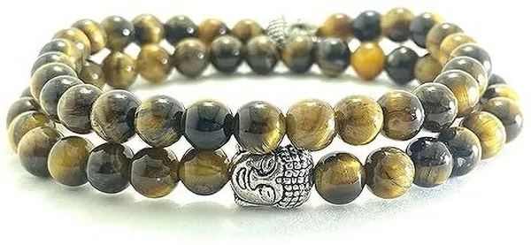 Multiagate_Stone,_Tiger's_Eye_Crystal_Bracelet_()