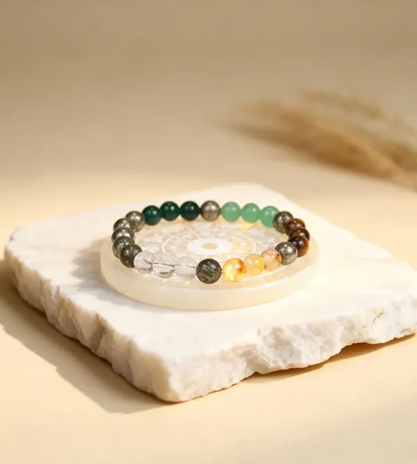 Multiagate_Green_Aventurine,_Golden_Pyrite,_Crystal,_Tiger's_Eye,_Citrine,_Clear_Quartz,_Green_Jade_Beads_Bracelet_()