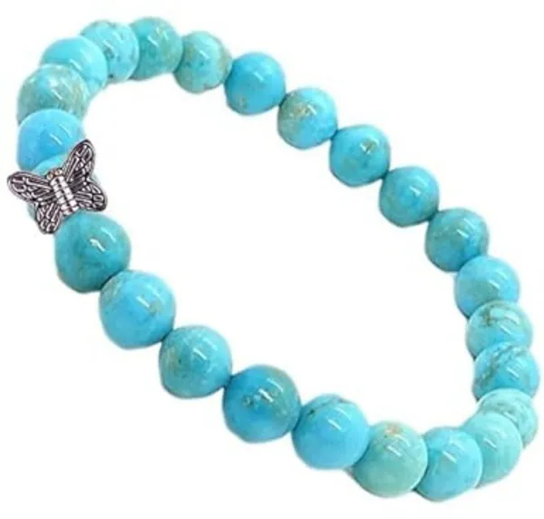 Multiagate_Stone,_Turquoise_Beads,_Crystal_Bracelet_()