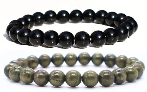 Multiagate_Pyrite,_Crystal_Tourmaline,_Beads_Charm_Bracelet_()