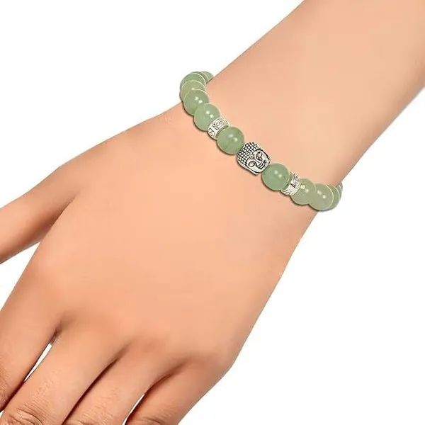 Multiagate_Stone,_Green_Aventurine_Beads,_Crystal_Bracelet_()