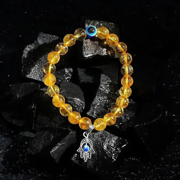 Multiagate_Stone,_Citrine,_Evil_Eye_Beads,_Crystal_Bracelet_()