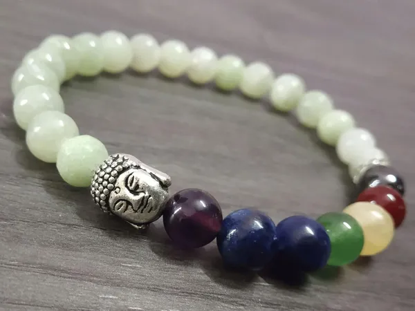 Multiagate_Stone,_7_Chakra,_Green_Jade_Beads,_Crystal_Charm_Bracelet_()