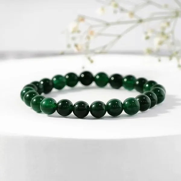 Multiagate_Stone,_Green_Jade_Crystal_Bracelet_()