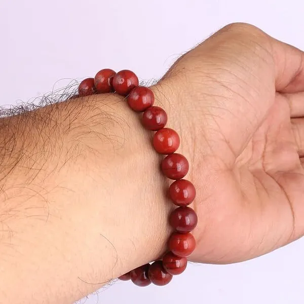 Multiagate_Crystal,_Red_Beads_Charm_Bracelet_()