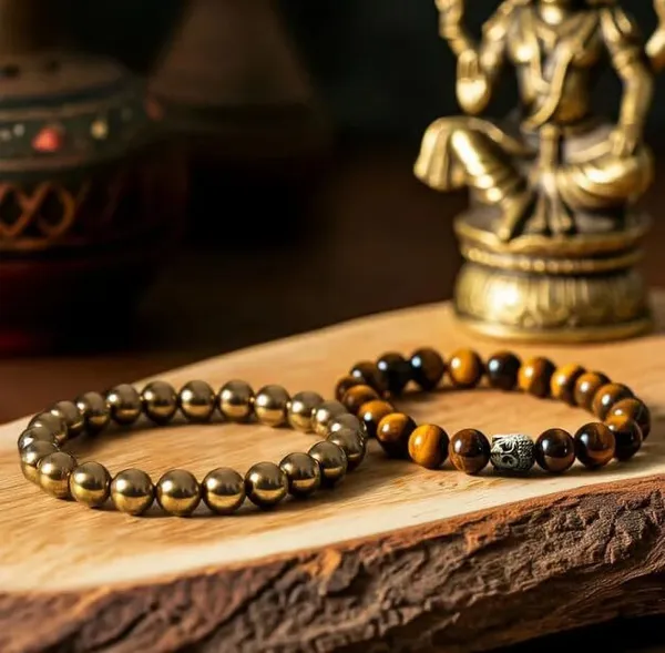 Multiagate_Stone,_Golden_Pyrite,_Tiger's_Eye_Beads,_Crystal_Charm_Bracelet_()