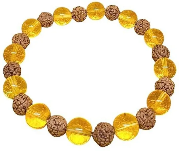 Multiagate_Stone,_Rudraksha,_Citrine_Beads,_Crystal_Charm_Bracelet_()