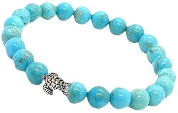Multiagate_Stone,_Turquoise_Beads,_Crystal_Charm_Bracelet_()