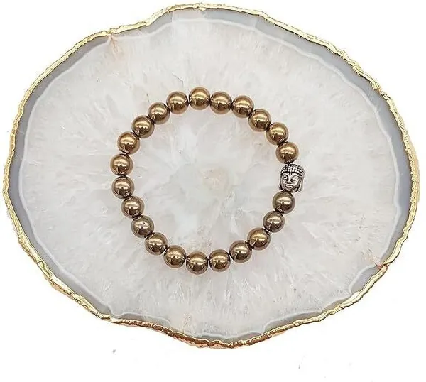 Multiagate_Stone,_Golden_Pyrite_Beads,_Crystal_Charm_Bracelet_()