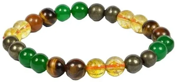 Multiagate_Pyrite,_Citrine_+_Golden,_Crystal,_Tiger's_Eye_Beads_Charm_Bracelet_()