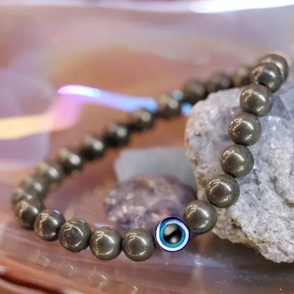 Multiagate_Pyrite,_Stone,_Evil_Eye_Crystal_Bracelet_()
