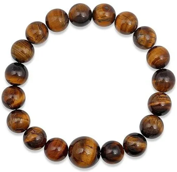 Multiagate_Stone,_Tiger's_Eye_Beads,_Crystal_Bracelet_()