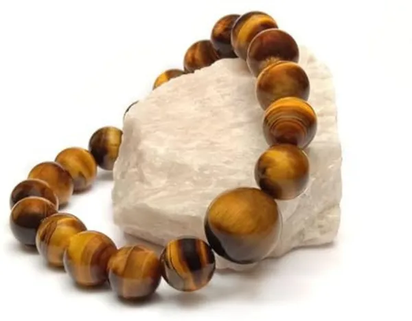 Multiagate_Stone,_Tiger's_Eye_Beads,_Crystal_Bracelet_()