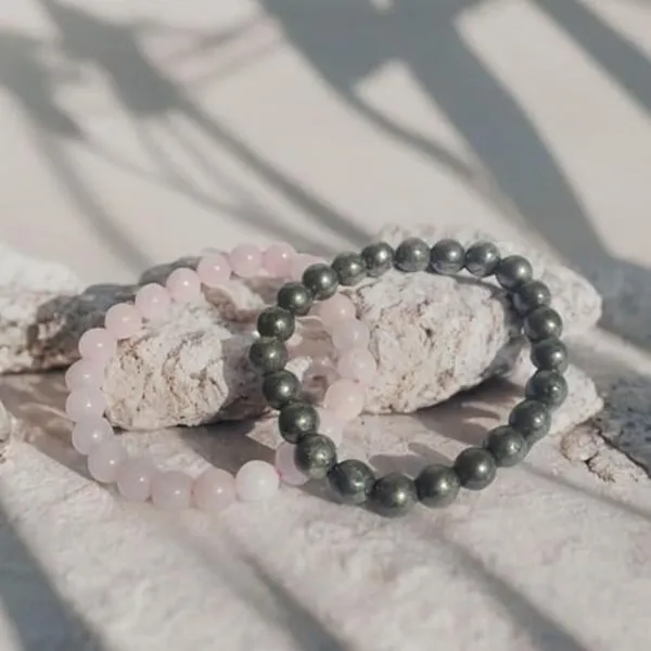 Multiagate_Pyrite,_Stone,_Rose_Quartz_Beads,_Crystal_Bracelet_()
