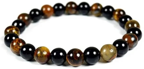 Multiagate_Stone,_Tiger's_Eye_Beads,_Crystal_Bracelet_()