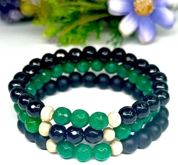 Multiagate_Stone_Beads,_Crystal_Bracelet_()