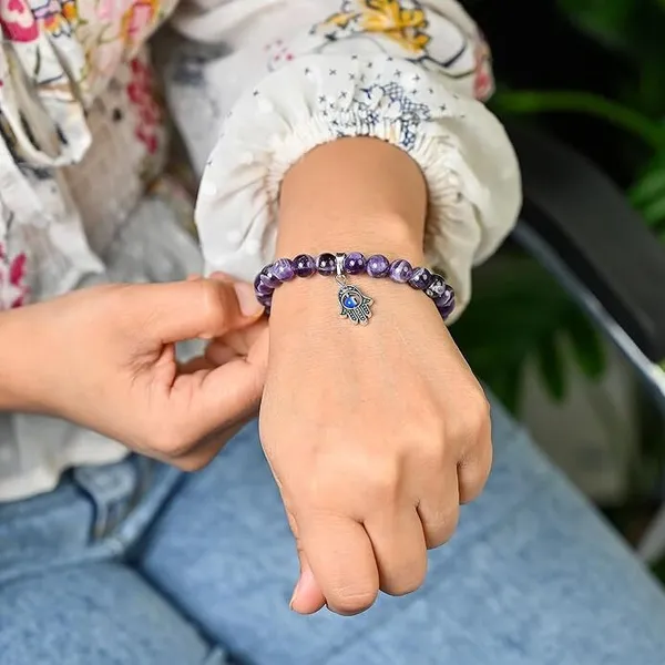 Multiagate_Stone,_Amethyst,_Evil_Eye_Beads,_Crystal_Bracelet_()