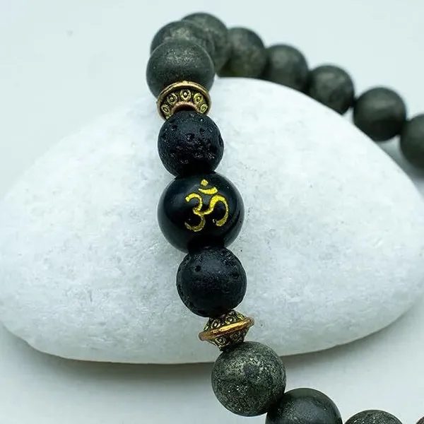 Multiagate_Pyrite,_Stone,_Lava_Beads,_Crystal_Charm_Bracelet_()