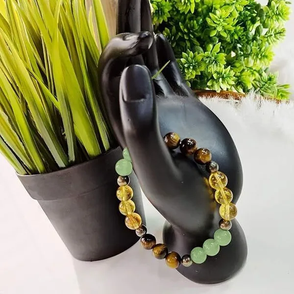 Multiagate_Pyrite,_Stone,_Green_Aventurine,_Tiger's_Eye,_Citrine_Beads,_Crystal_Charm_Bracelet_()