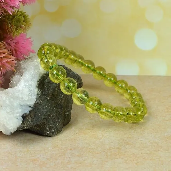 Multiagate_Crystal,_Peridot_Beads_Charm_Bracelet_()