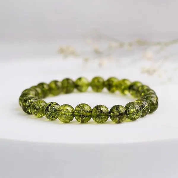 Multiagate_Crystal,_Peridot_Beads_Charm_Bracelet_()