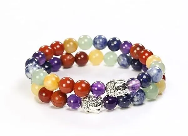 Multiagate_Stone,_7_Chakra_Beads,_Crystal_Charm_Bracelet_()