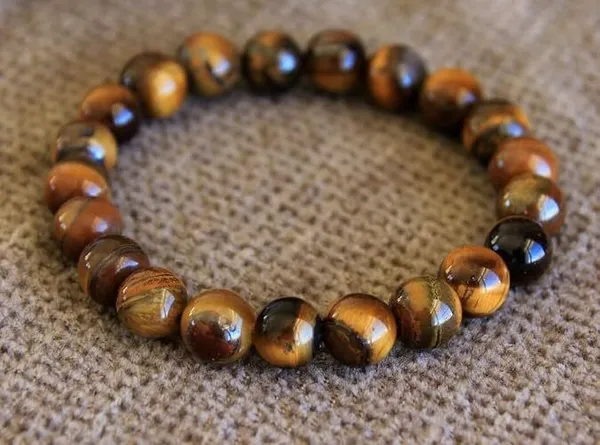 Multiagate_Stone,_Tiger's_Eye_Beads,_Crystal_Bracelet_()
