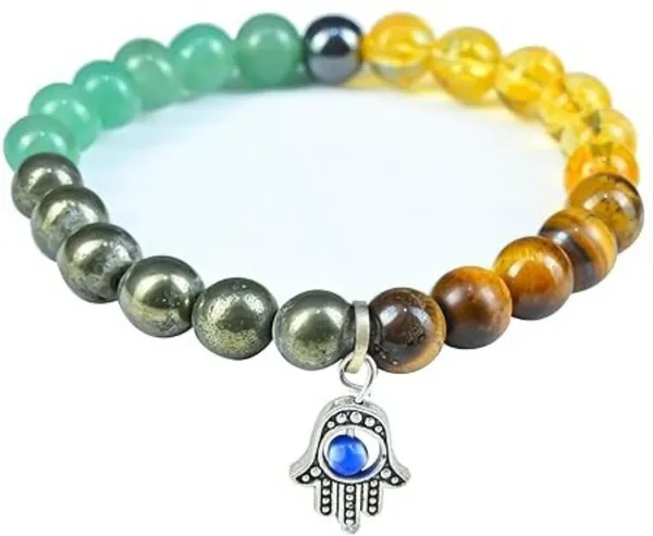 Multiagate_Pyrite,_Stone,_Green_Aventurine,_Tiger's_Eye,_Citrine_Beads,_Crystal_Bracelet_()