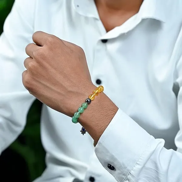 Multiagate_Pyrite,_Stone,_Green_Aventurine,_Tiger's_Eye,_Citrine_Beads,_Crystal_Bracelet_()