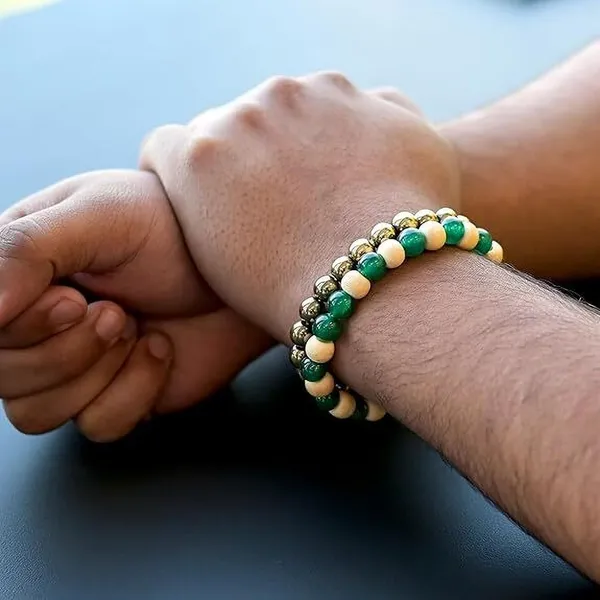 Multiagate_Stone,_Green_Aventurine,_Golden_Pyrite_Beads,_Crystal_Charm_Bracelet_()