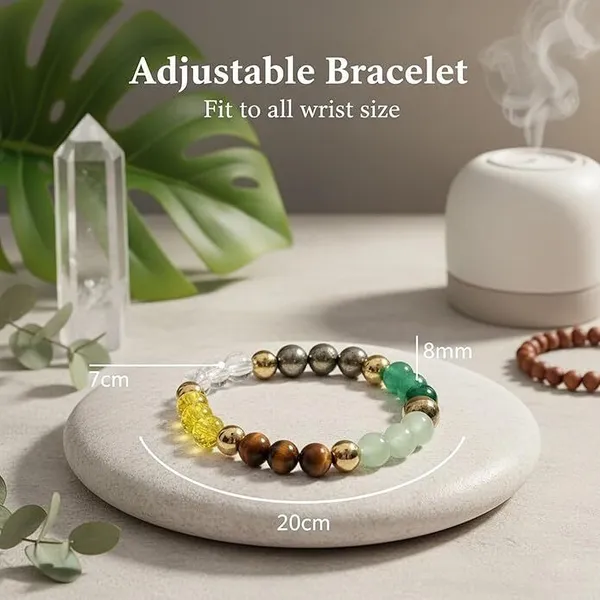 Multiagate_Green_Aventurine,_Golden_Pyrite,_Crystal,_Tiger's_Eye,_Citrine,_Clear_Quartz,_Green_Jade_Beads_Bracelet_()