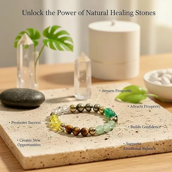 Multiagate_Green_Aventurine,_Golden_Pyrite,_Crystal,_Tiger's_Eye,_Citrine,_Clear_Quartz,_Green_Jade_Beads_Bracelet_()