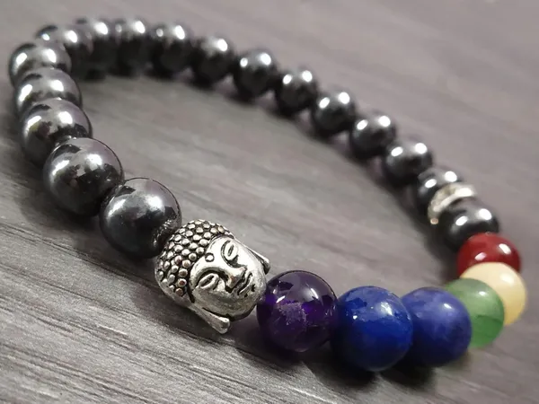Multiagate_Stone,_7_Chakra_Beads,_Crystal_Charm_Bracelet_()
