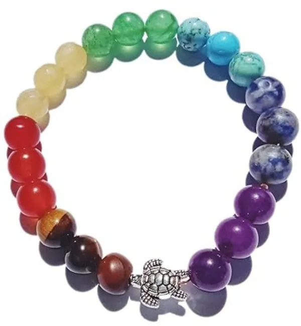 Multiagate_Stone,_7_Chakra_Beads_Charm_Bracelet_()