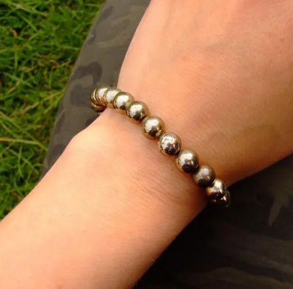 Multiagate_Golden_Pyrite,_Crystal_Beads_Charm_Bracelet_()