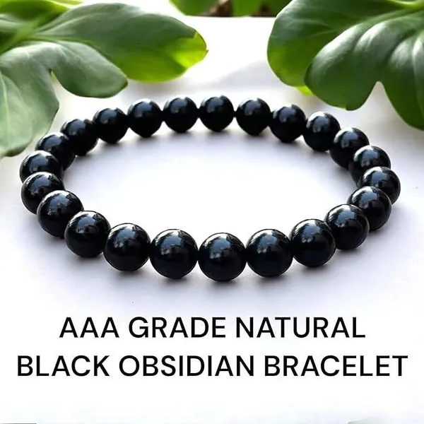 Multiagate_Crystal,_Black_Obsidian_Beads_Charm_Bracelet_()