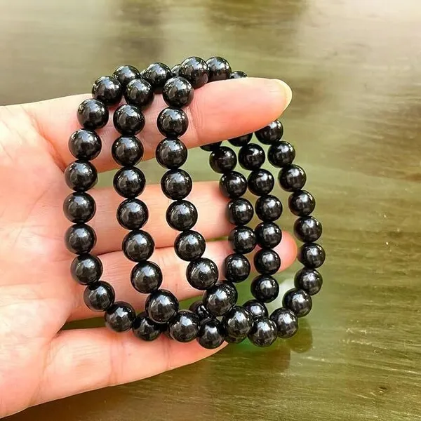 Multiagate_Crystal,_Black_Obsidian_Beads_Charm_Bracelet_()