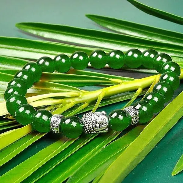 Multiagate_Stone,_Green_Jade_Beads,_Crystal_Bracelet_()