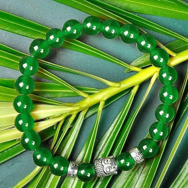Multiagate_Stone,_Green_Jade_Beads,_Crystal_Bracelet_()