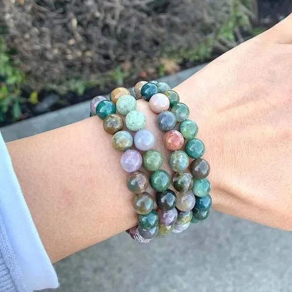 Multiagate_Crystal_Beads,_Agate_Charm_Bracelet_()