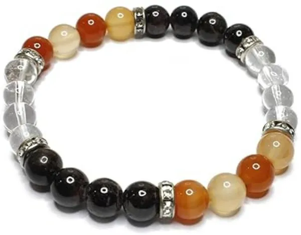 Multiagate_Stone,_Clear_Quartz,_Black_Obsidian_Beads,_Crystal_Charm_Bracelet_()